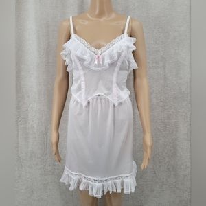 LADY Cameo Vintage Slip Skirt and Tank Set